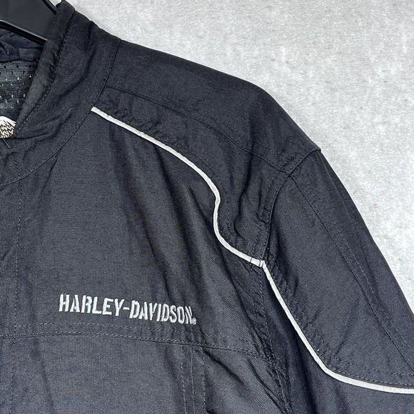 Harley Davidson HDMC Riding Gear Jacket Men’s XL Wings, Skull Back Hit. Black - Picture 5 of 14